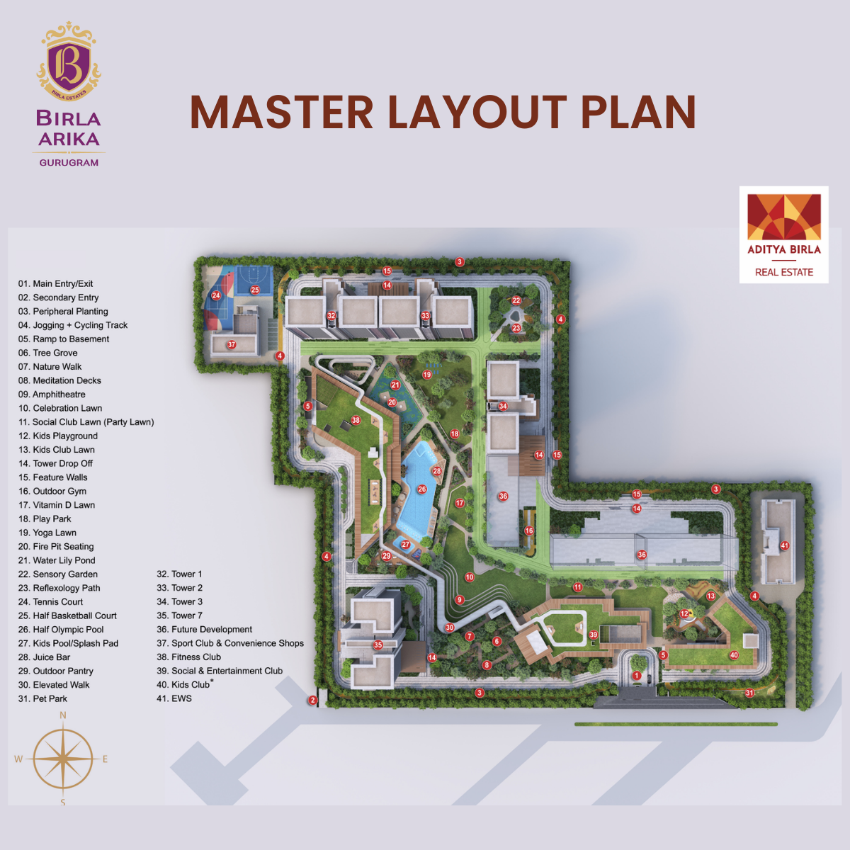 Birla Arika 3 BHK Floor Plan